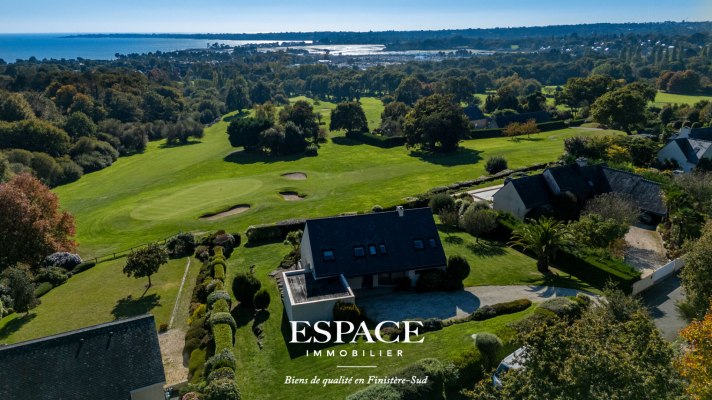 A vendre à la Foret-Fouesnant - Vue mer et Golf - maison familiale dans un cadre exceptionnel